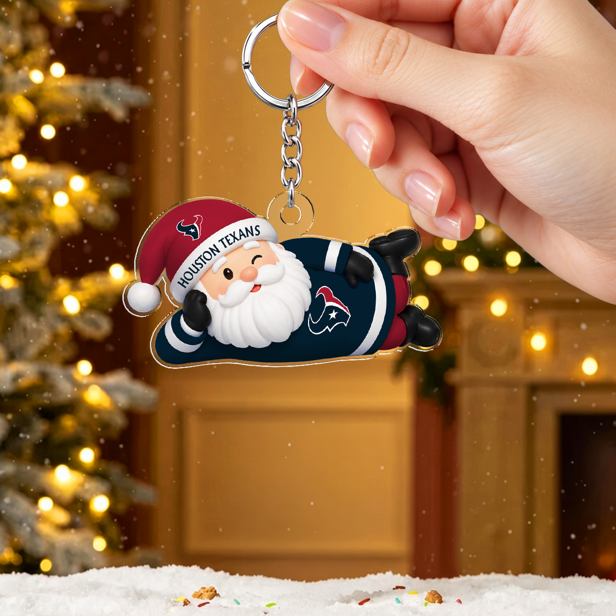 [SPECIAL OFFER] NEW CUSTOMIZED NFL15 HTT THE TEXANS ACRYLIC KEYCHAIN