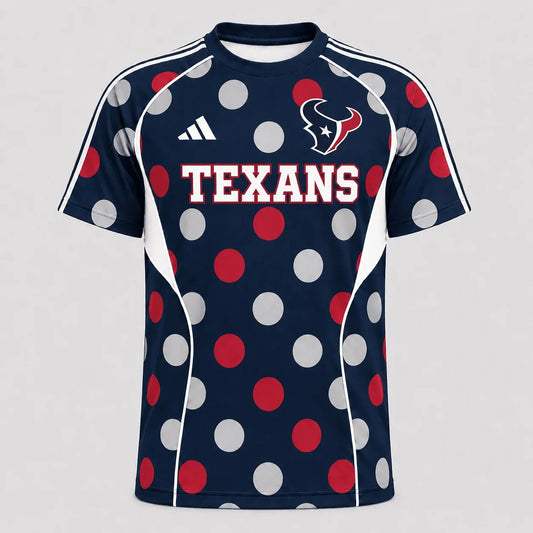 [SPECIAL OFFER] NEW CUSTOMIZED NFL15 HTT HOUSTON TEXANS RAGLAN TEE