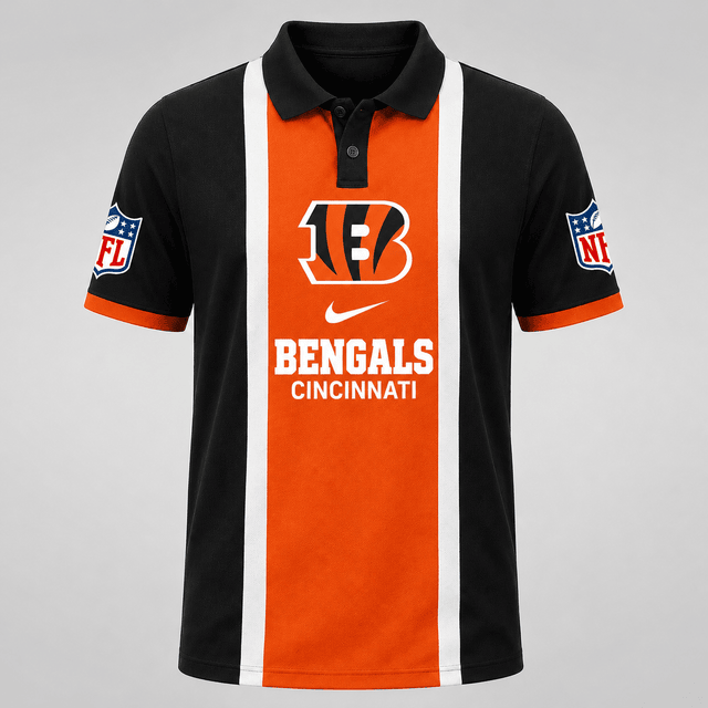 [SPECIAL OFFER] NEW CUSTOMIZED NFL16 CCB THE BENGALS POLO SHIRT