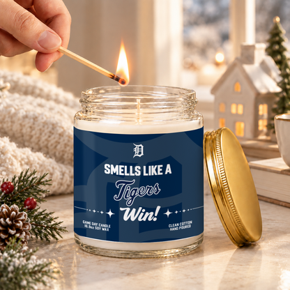 [FLASH SALE] NEW CUSTOMIZED MLB16 DTS THE TIGERS FROSTED GLASS CANDLE