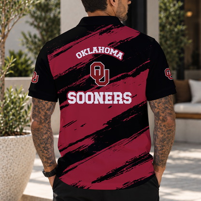 [BIG SALE] PERSONALIZED UNI16 OUS OKLAHOMA SOONERS POLO SHIRT