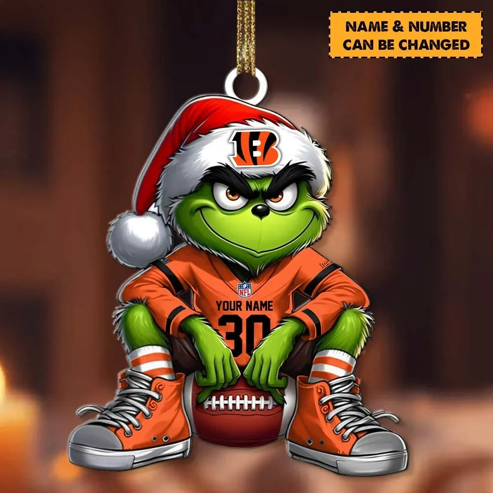 [SPECIAL OFFER] NEW CUSTOMIZED NFL16 CCB THE BENGALS ACRYLIC ORNAMENT