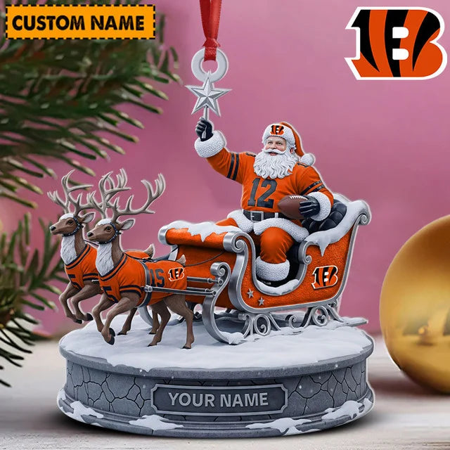 [SPECIAL OFFER] NEW CUSTOMIZED NFL16 CCB THE BENGALS ACRYLIC ORNAMENT