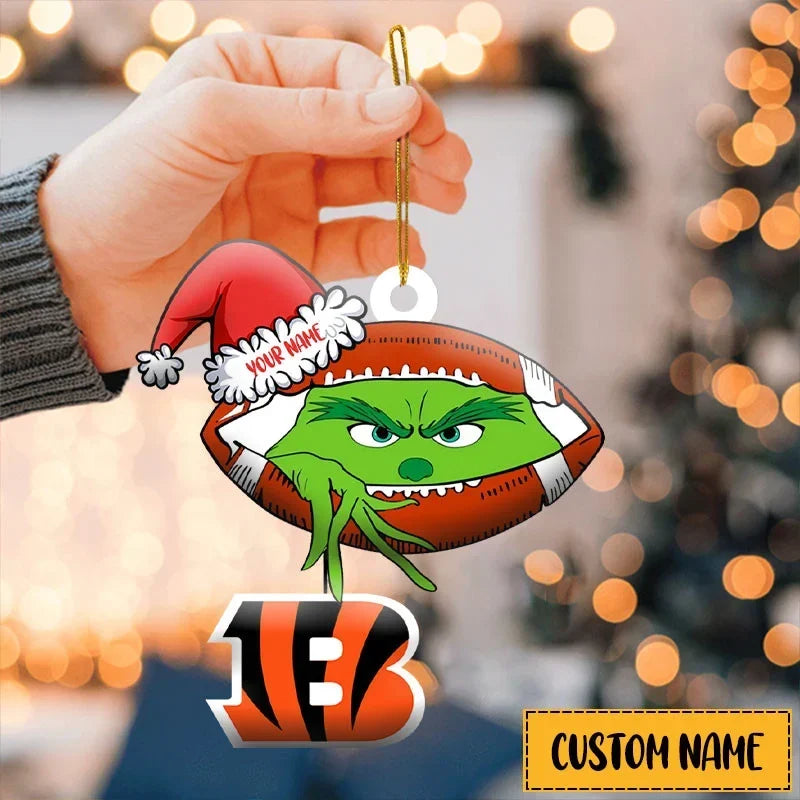 [SPECIAL OFFER] NEW CUSTOMIZED NFL16 CCB THE BENGALS ACRYLIC ORNAMENT