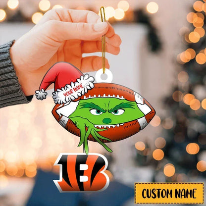 [SPECIAL OFFER] NEW CUSTOMIZED NFL16 CCB THE BENGALS ACRYLIC ORNAMENT