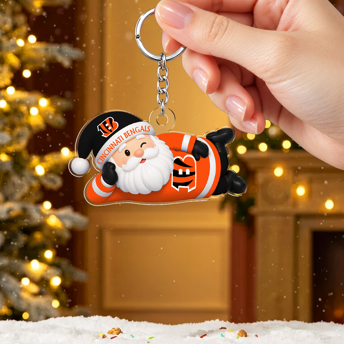 [SPECIAL OFFER] NEW CUSTOMIZED NFL16 CCB THE BENGALS ACRYLIC KEYCHAIN