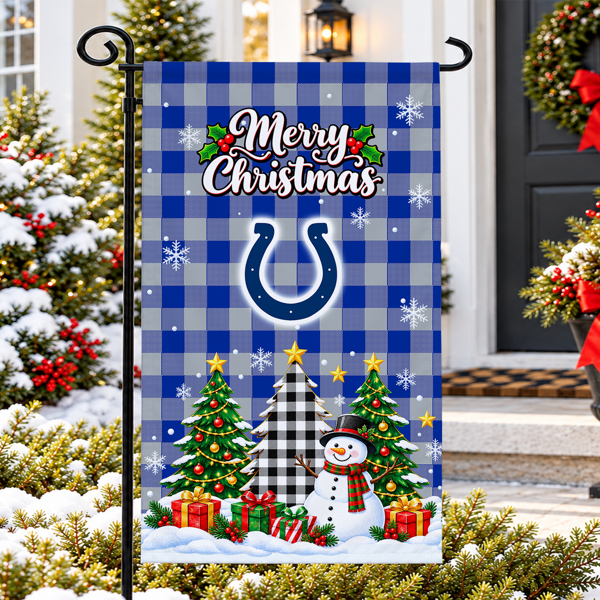 [SPECIAL OFFER] NEW CUSTOMIZED NFL17 IDC THE COLTS GARDEN FLAG