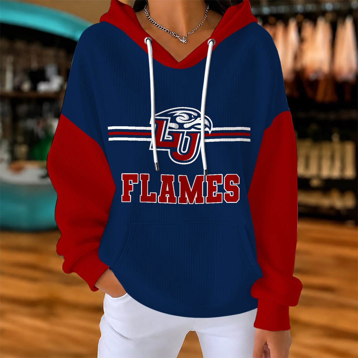 [BIG DEAL] PERSONALIZED UNI17 LIF LIBERTY FLAMES RIBBED HOODIE & SWEATSHIRT