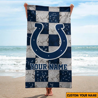 [SPECIAL OFFER] NEW CUSTOMIZED NFL17 IDC INDIANAPOLIS COLTS BEACH TOWEL