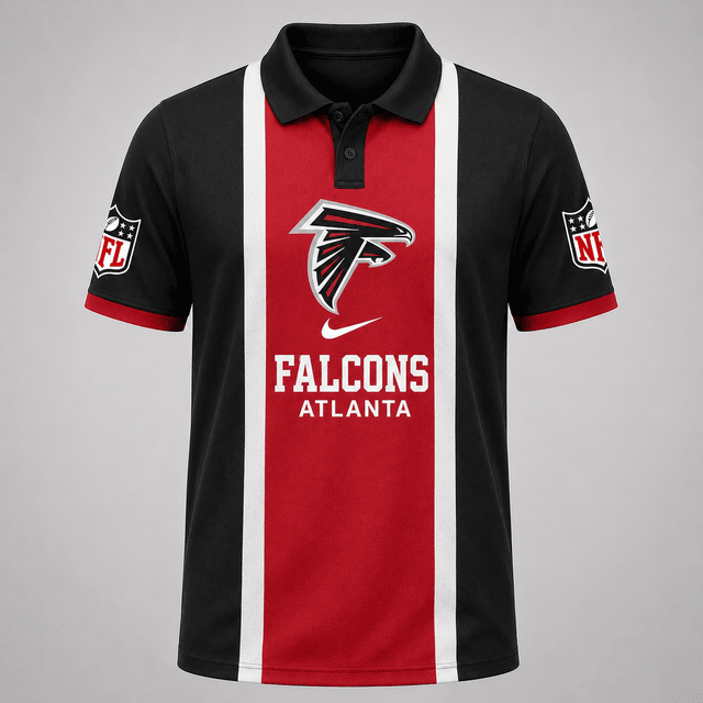 [SPECIAL OFFER] NEW CUSTOMIZED NFL18 ATF THE FALCONS POLO SHIRT
