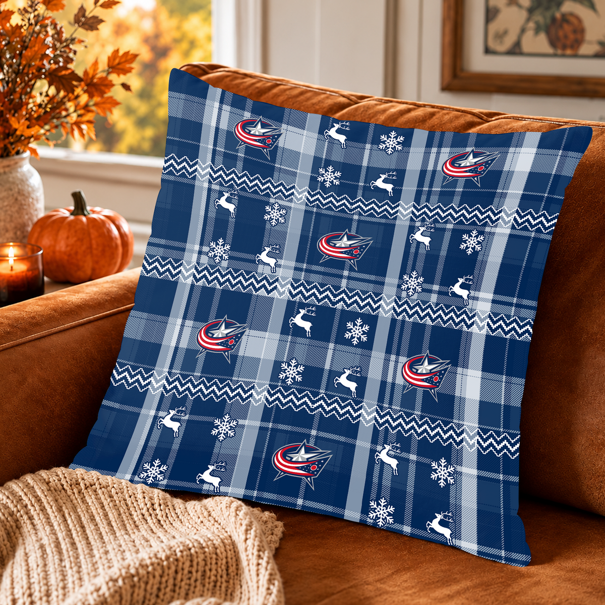 [SUPER SALE] NEW CUSTOMIZED NHL18 CBJ THE BLUE JACKETS ENVELOPE PILLOW CASE
