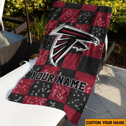 [SPECIAL OFFER] NEW CUSTOMIZED NFL18 ATF ATLANTA FALCONS BEACH TOWEL
