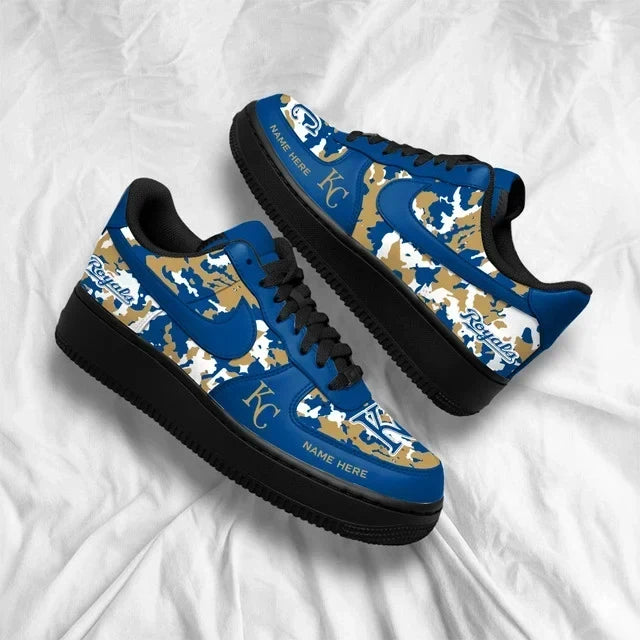 [FLASH SALE] NEW CUSTOMIZED MLB19 KCR KANSAS CITY ROYALS AF1 SHOES