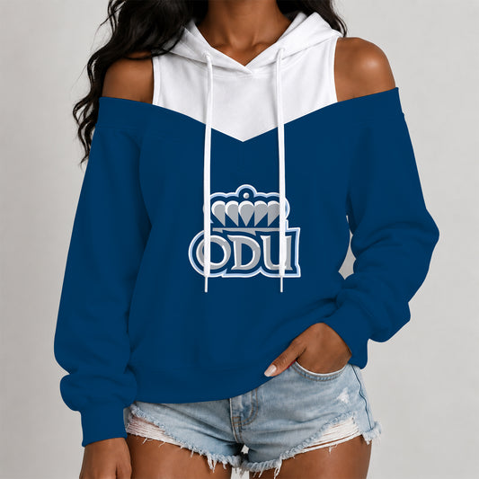 [BIG DEAL] PERSONALIZED UNI19 ODM OLD DOMINION MONARCHS WOMEN'S OFF-SHOULDER HOODIE