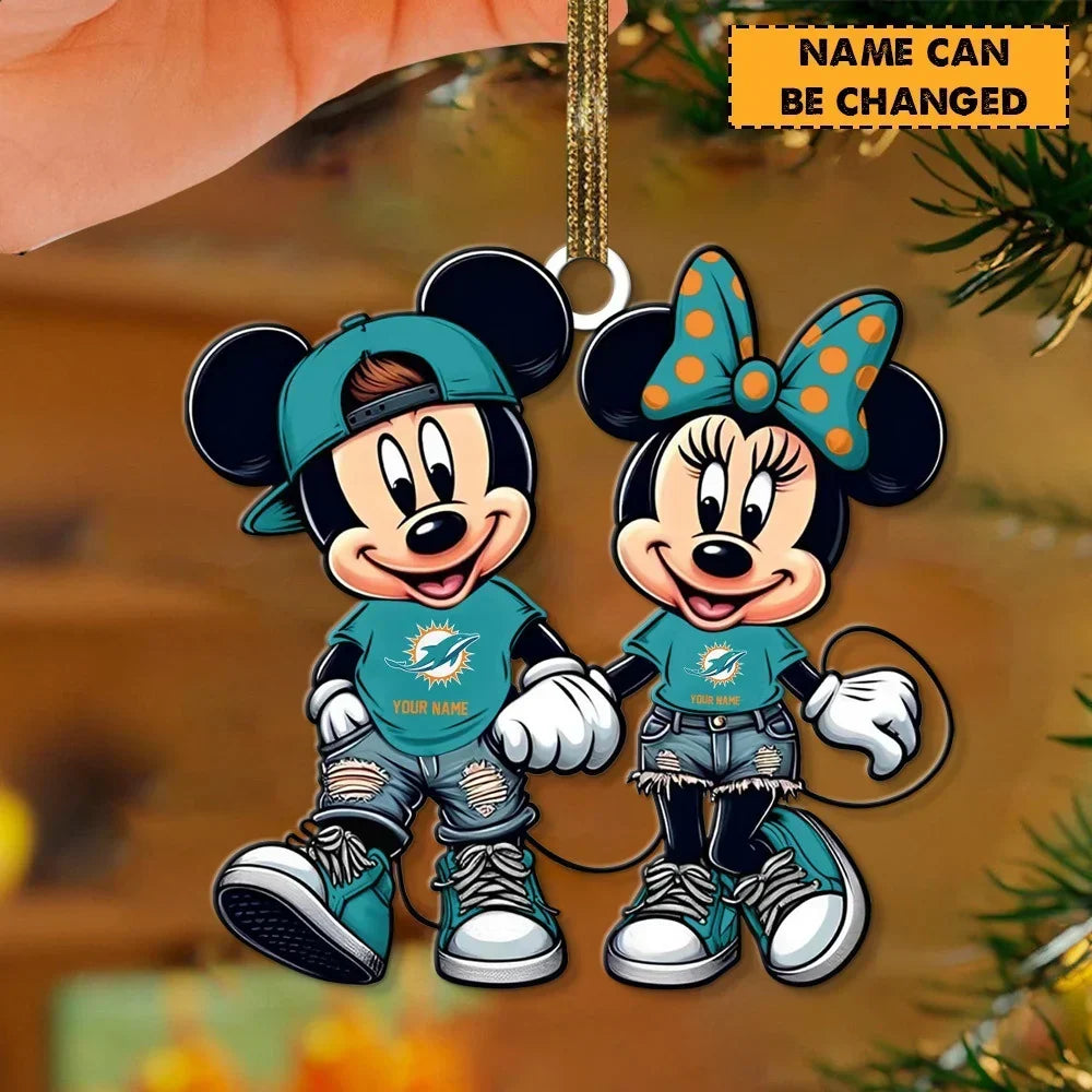 [SPECIAL OFFER] NEW CUSTOMIZED NFL19 MDP THE DOLPHINS ACRYLIC ORNAMENT