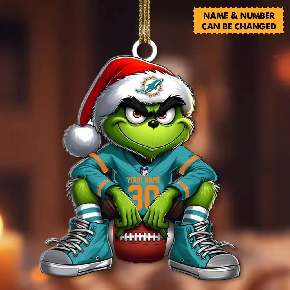 [SPECIAL OFFER] NEW CUSTOMIZED NFL19 MDP THE DOLPHINS ACRYLIC ORNAMENT