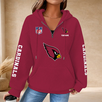 [SPECIAL OFFER] NEW CUSTOMIZED NFL20 ARC THE CARDINALS QUARTER ZIP HOODIE