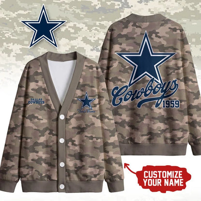 [SPECIAL OFFER] NEW CUSTOMIZED NFL21 DCB DALLAS COWBOYS CARDIGAN