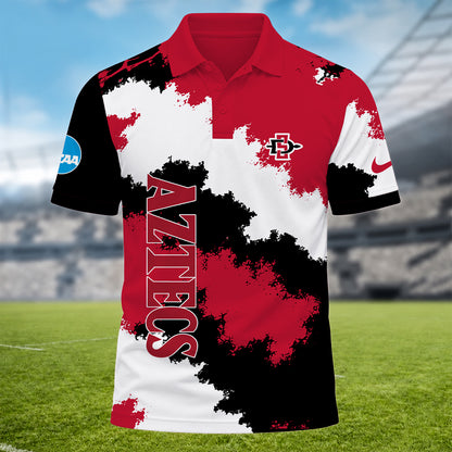 [BIG DEAL] PERSONALIZED UNI21 SDS SAN DIEGO STATE AZTECS MULTICOLOR POLO SHIRT