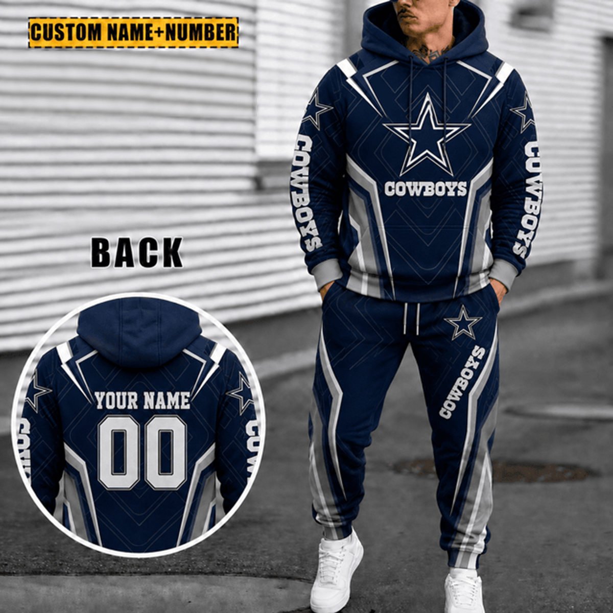 [SPECIAL OFFER] NEW CUSTOMIZED NFL21 DCB THE COWBOYS HOODIE & SWEATPANTS