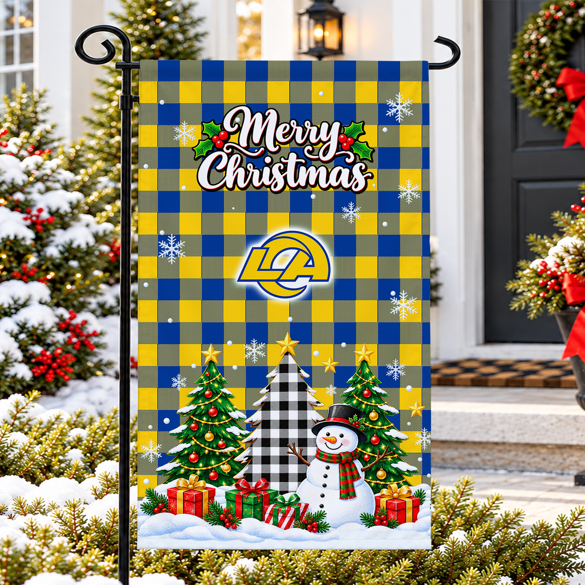 [SPECIAL OFFER] NEW CUSTOMIZED NFL22 LAR THE RAMS GARDEN FLAG