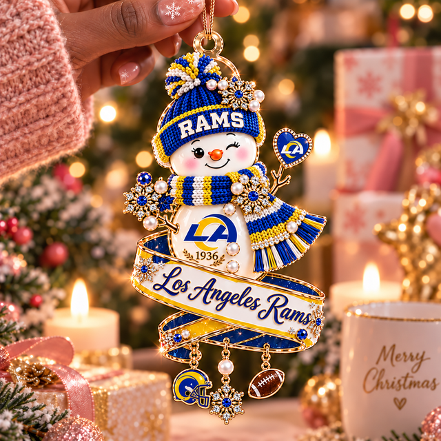 [SPECIAL OFFER] NEW CUSTOMIZED NFL22 LAR THE RAMS CHRISTMAS ACRYLIC ORNAMENT