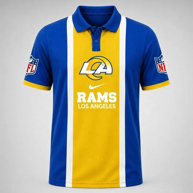 [SPECIAL OFFER] NEW CUSTOMIZED NFL22 LAR THE RAMS POLO SHIRT