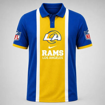 [SPECIAL OFFER] NEW CUSTOMIZED NFL22 LAR THE RAMS POLO SHIRT