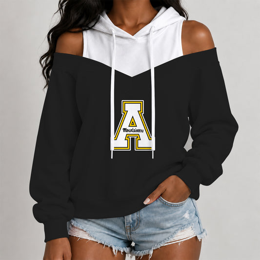 [BIG DEAL] PERSONALIZED UNI23 APP APPALACHIAN STATE MOUNTAINEERS WOMEN'S OFF-SHOULDER HOODIE