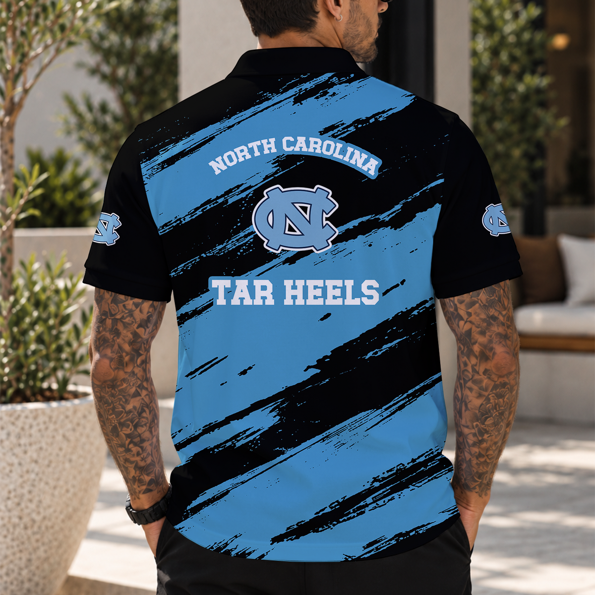 [BIG SALE] PERSONALIZED UNI23 NTH NORTH CAROLINA TAR HEELS POLO SHIRT