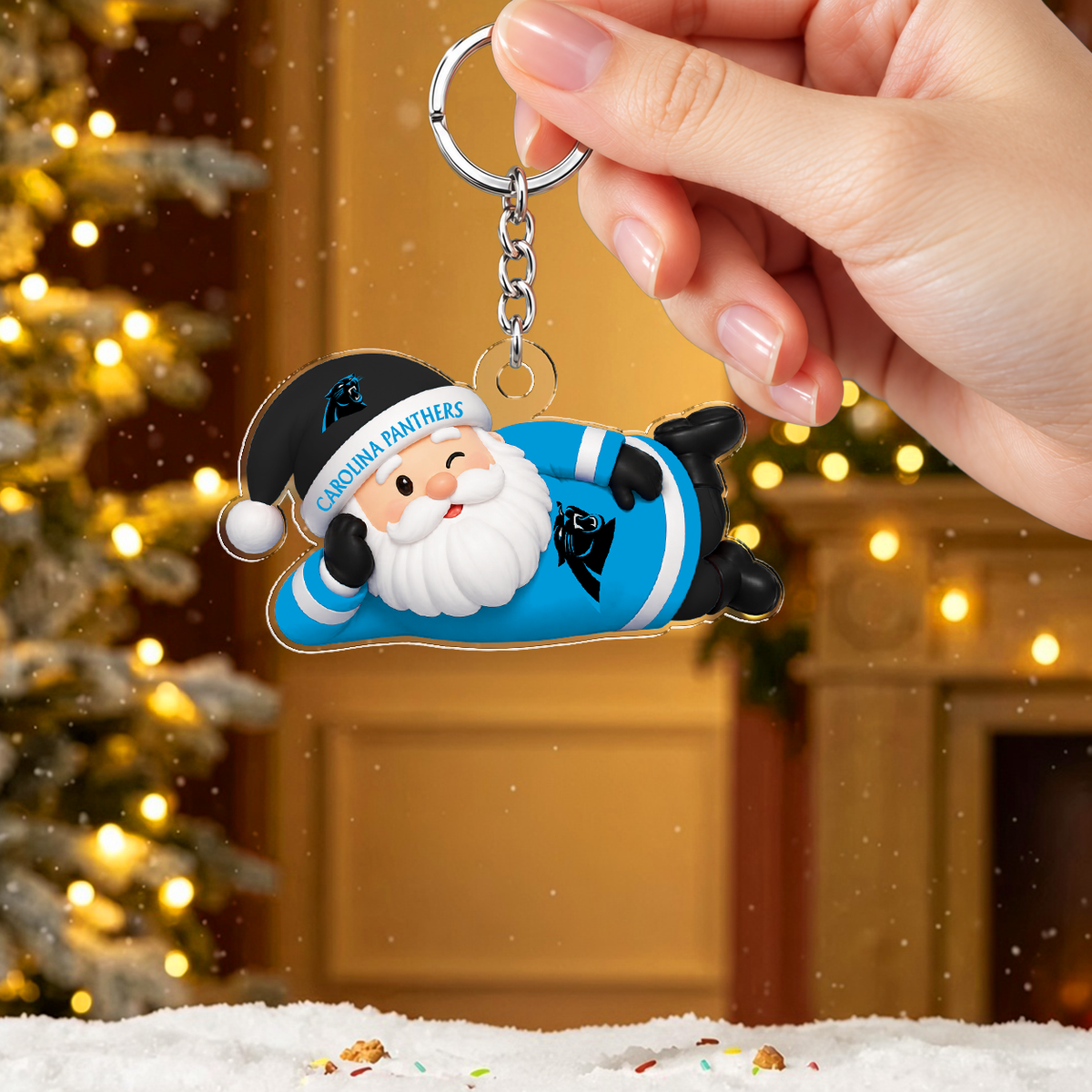 [SPECIAL OFFER] NEW CUSTOMIZED NFL23 CLP THE PANTHERS ACRYLIC KEYCHAIN
