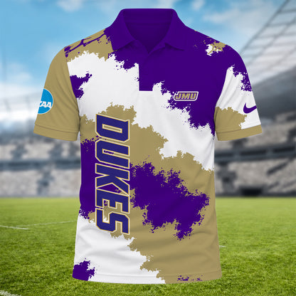 [BIG DEAL] PERSONALIZED UNI24 JMU JAMES MADISON DUKES MULTICOLOR POLO SHIRT