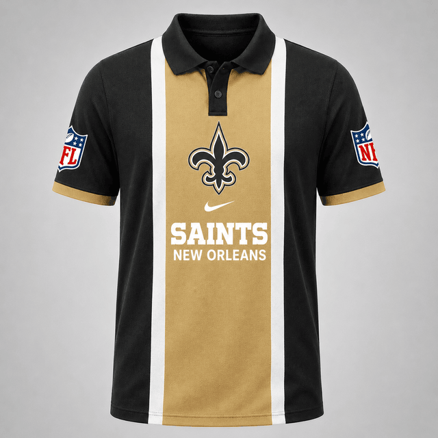 [SPECIAL OFFER] NEW CUSTOMIZED NFL24 NOS THE SAINTS POLO SHIRT