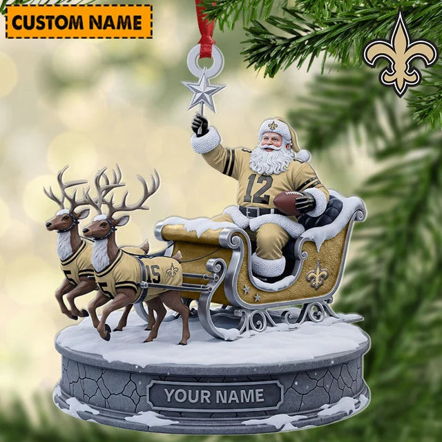 [SPECIAL OFFER] NEW CUSTOMIZED NFL24 NOS THE SAINTS ACRYLIC ORNAMENT