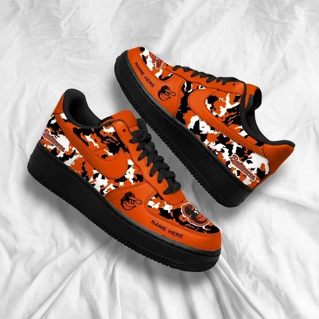 [FLASH SALE] NEW CUSTOMIZED MLB25 BOS BALTIMORE ORIOLES AF1 SHOES