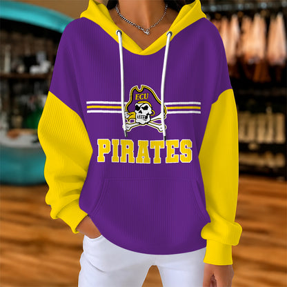 [BIG DEAL] PERSONALIZED UNI25 ECU EAST CAROLINA PIRATES RIBBED HOODIE & SWEATSHIRT