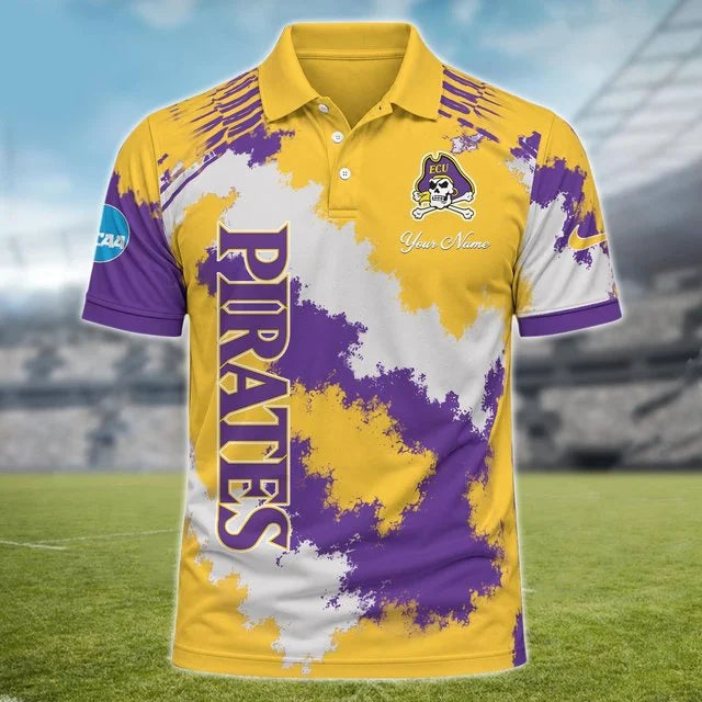 [BIG DEAL] PERSONALIZED UNI25 ECU EAST CAROLINA PIRATES MULTICOLOR POLO SHIRT