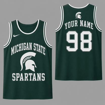 [BIG SALE] PERSONALIZED UNI25 MSS MICHIGAN STATE SPARTANS UNISEX TANK TOP
