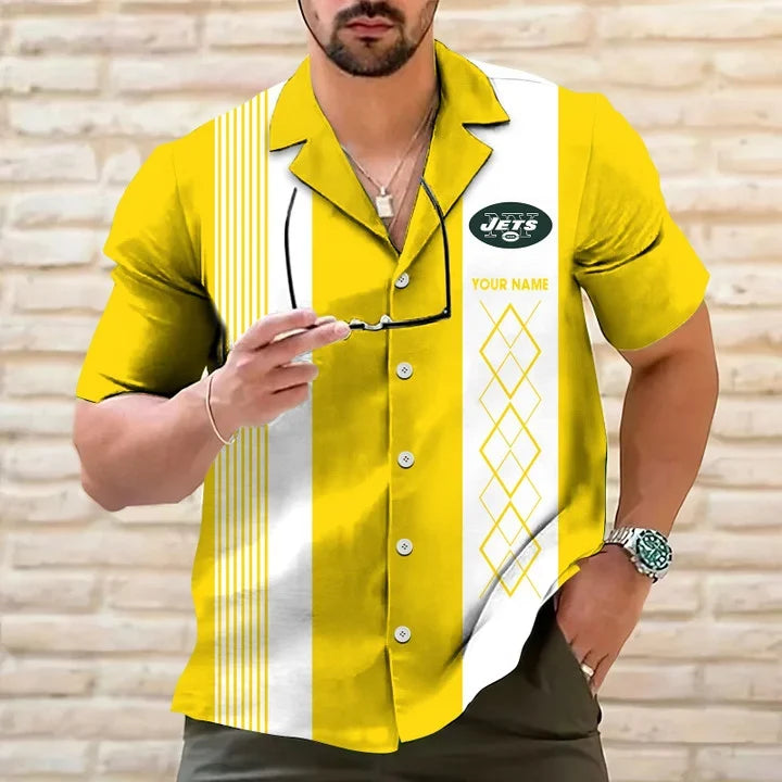 [SPECIAL OFFER] NEW CUSTOMIZED NFL25 NYJ NEW YORK JETS HAWAIIAN SHIRT