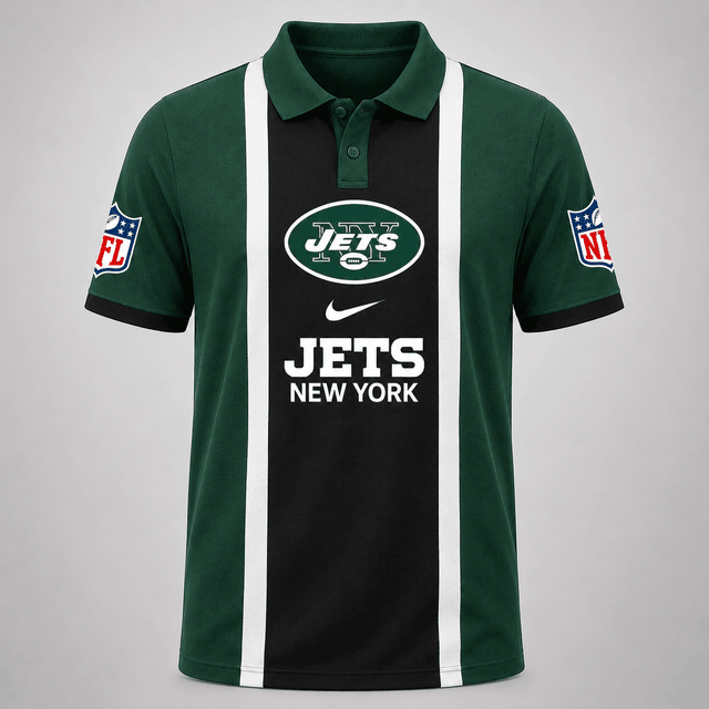 [SPECIAL OFFER] NEW CUSTOMIZED NFL25 NYJ THE JETS POLO SHIRT