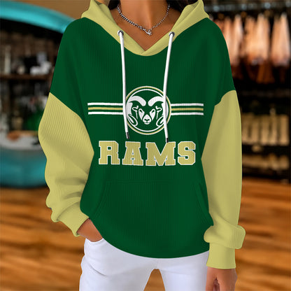 [BIG DEAL] PERSONALIZED UNI26 FAU COLORADO STATE RAMS RIBBED HOODIE & SWEATSHIRT