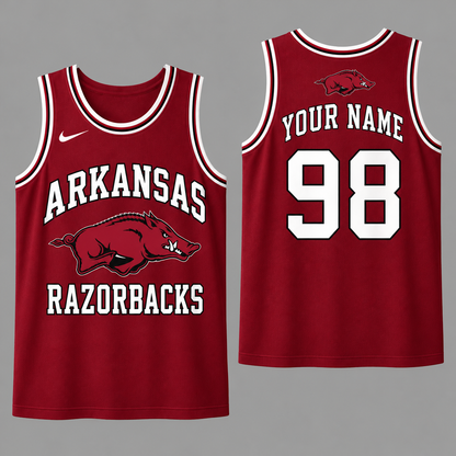 [BIG SALE] PERSONALIZED UNI26 AKR ARKANSAS RAZORBACKS UNISEX TANK TOP