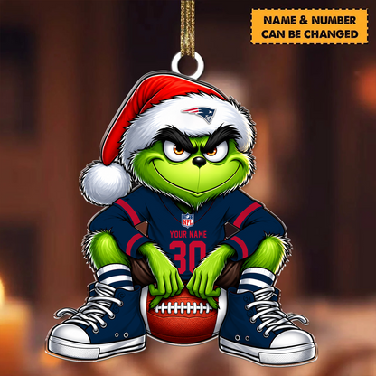 [SPECIAL OFFER] NEW CUSTOMIZED NFL27 NEP THE PATRIOTS ACRYLIC ORNAMENT