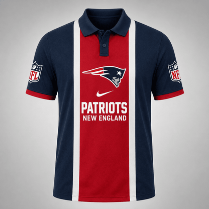 [SPECIAL OFFER] NEW CUSTOMIZED NFL27 NEP THE PATRIOTS POLO SHIRT