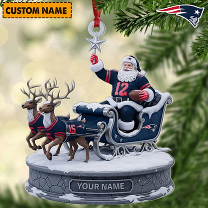 [SPECIAL OFFER] NEW CUSTOMIZED NFL27 NEP THE PATRIOTS ACRYLIC ORNAMENT