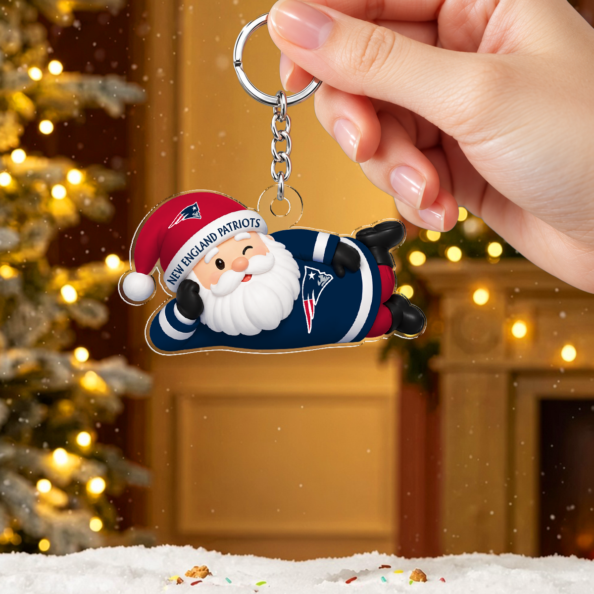 [SPECIAL OFFER] NEW CUSTOMIZED NFL27 NEP THE PATRIOTS ACRYLIC KEYCHAIN
