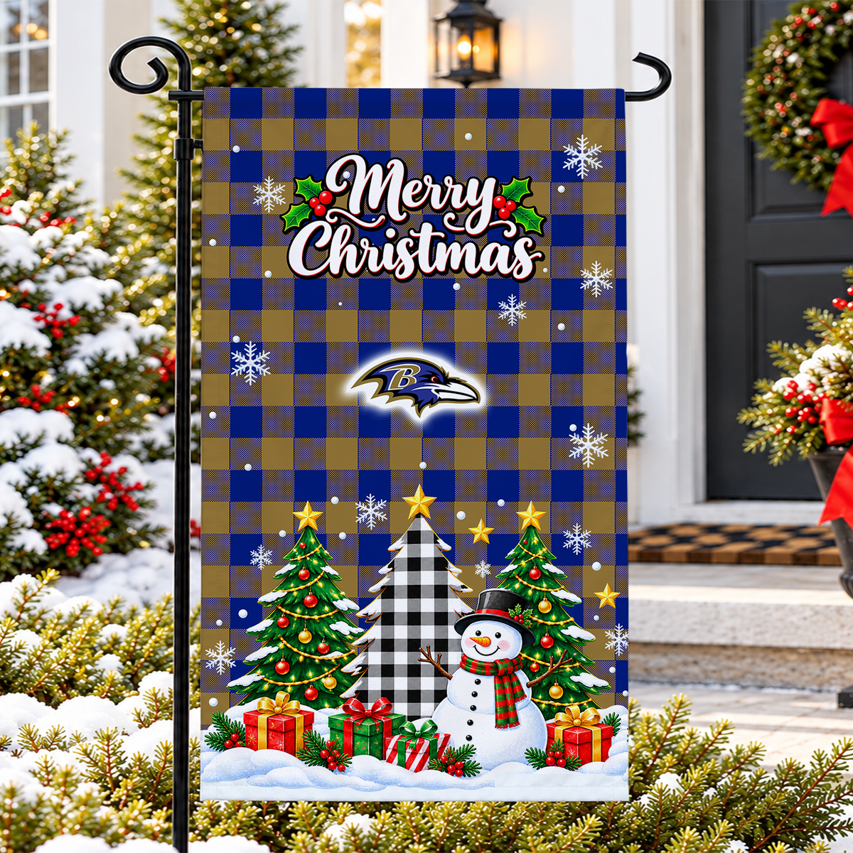 [SPECIAL OFFER] NEW CUSTOMIZED NFL28 BTR THE RAVENS GARDEN FLAG