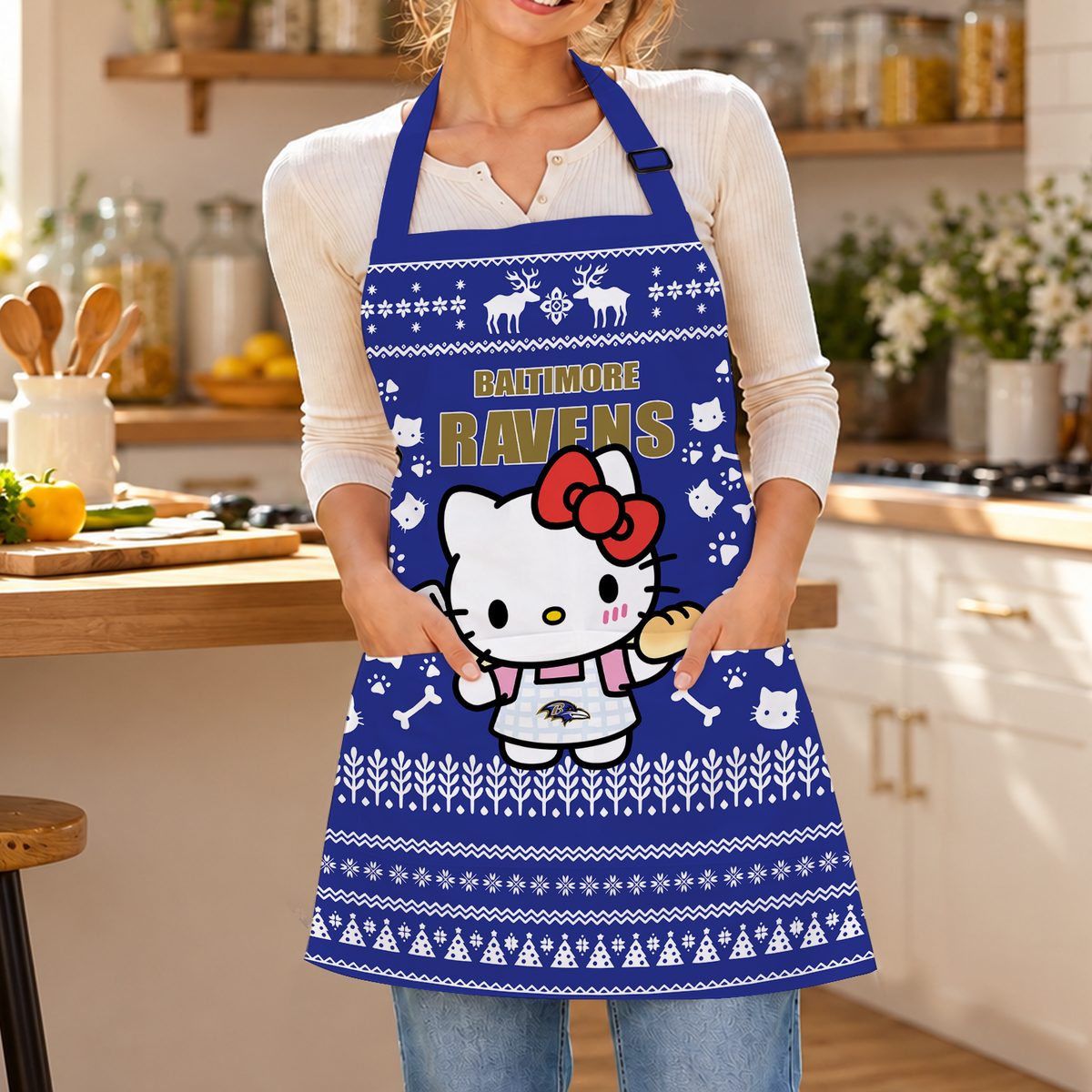 [SPECIAL OFFER] NEW CUSTOMIZED NFL28 BTR THE RAVENS APRON
