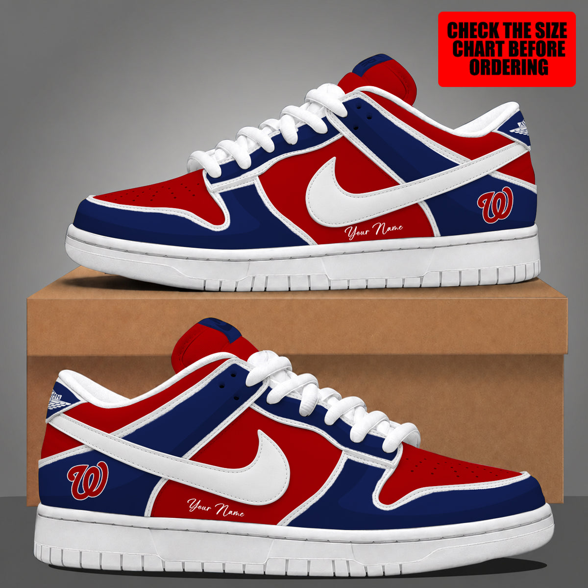 [FLASH SALE] NEW CUSTOMIZED NHL28 BFS THE SABRES DUNK LOW SHOES