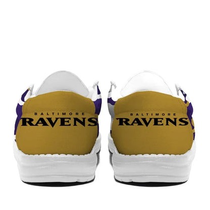 [SPECIAL OFFER] NEW CUSTOMIZED NFL28 BTR BALTIMORE RAVENS LOAFER SHOES